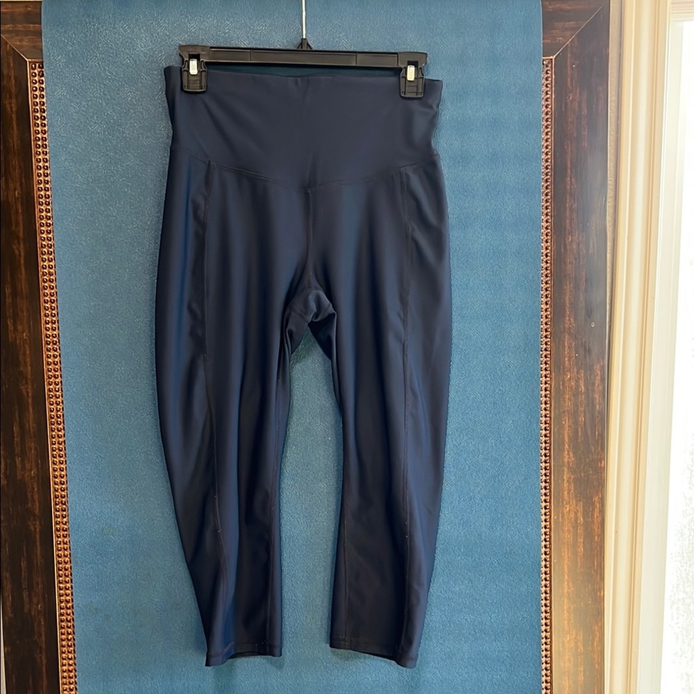 Navy Blue High-Waisted Leggings